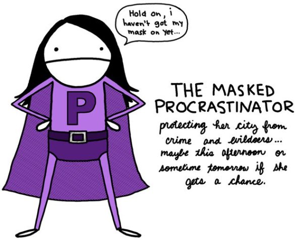 masked procrastinator